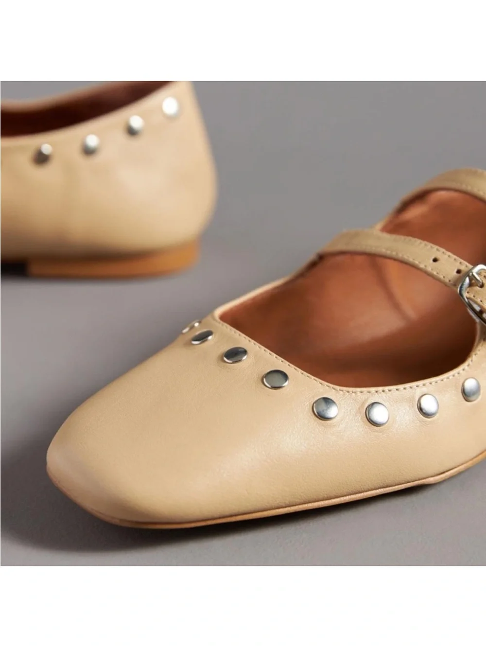 Anthropologie studded flats